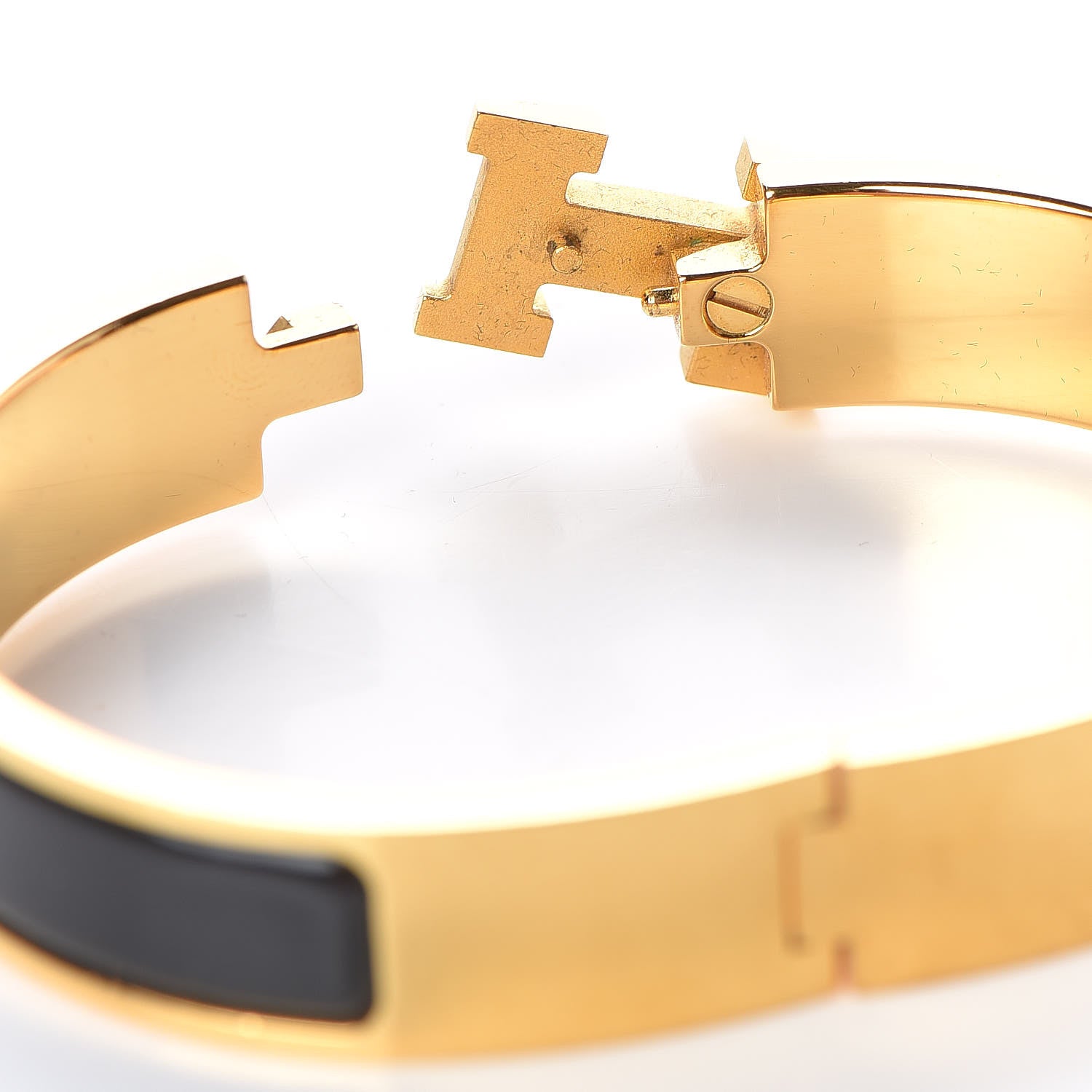 Hermes Enamel Narrow Clic Clac H Bracelet PM Black 4 of 6