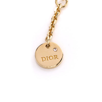 Christian Dior Metal Crystal Star CD Bracelet Gold 4 of 6