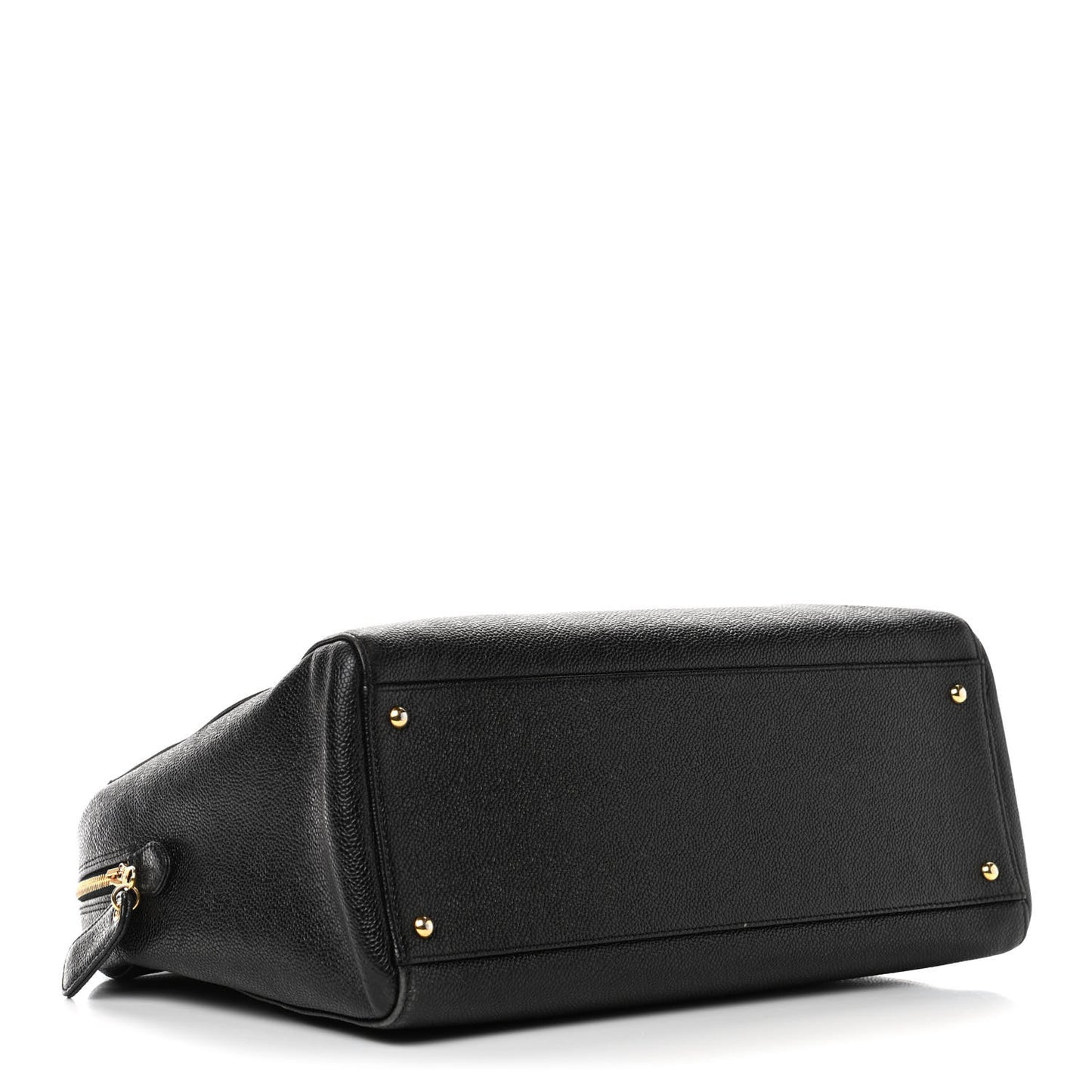 Caviar Large CC Shoulder Bag Black