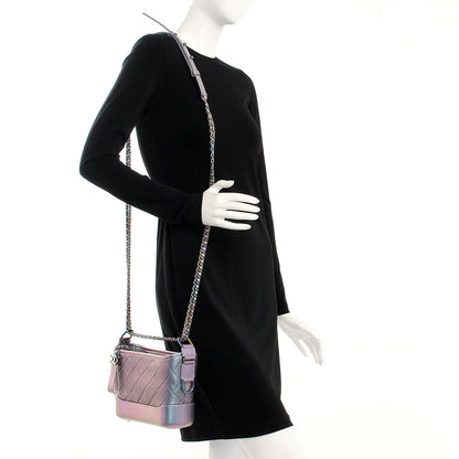 Chanel Iridescent Lambskin Calfskin Quilted Small Gabrielle Hobo Light Purple 2 of 8