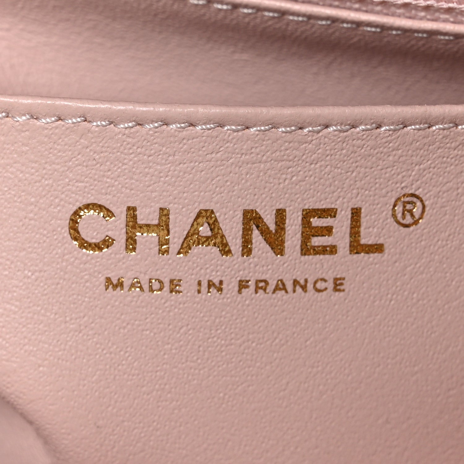 Chanel Calfskin Chevron Quilted Mini Rectangular Flap Light Pink 5 of 11