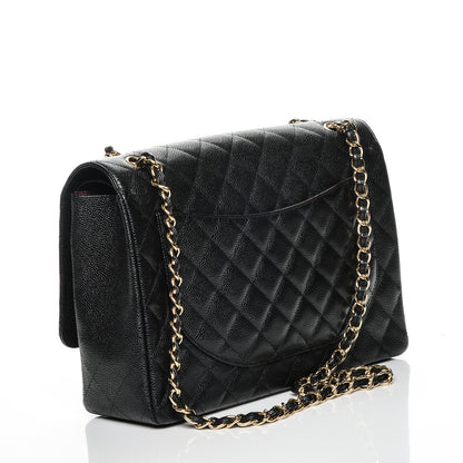 Chanel Caviar Quilted Maxi Double Flap Black 3 of 7