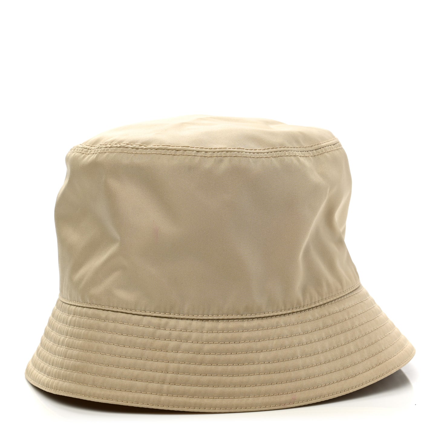 Re-Nylon Metal Triangle Logo Womens Bucket Hat S Deserto