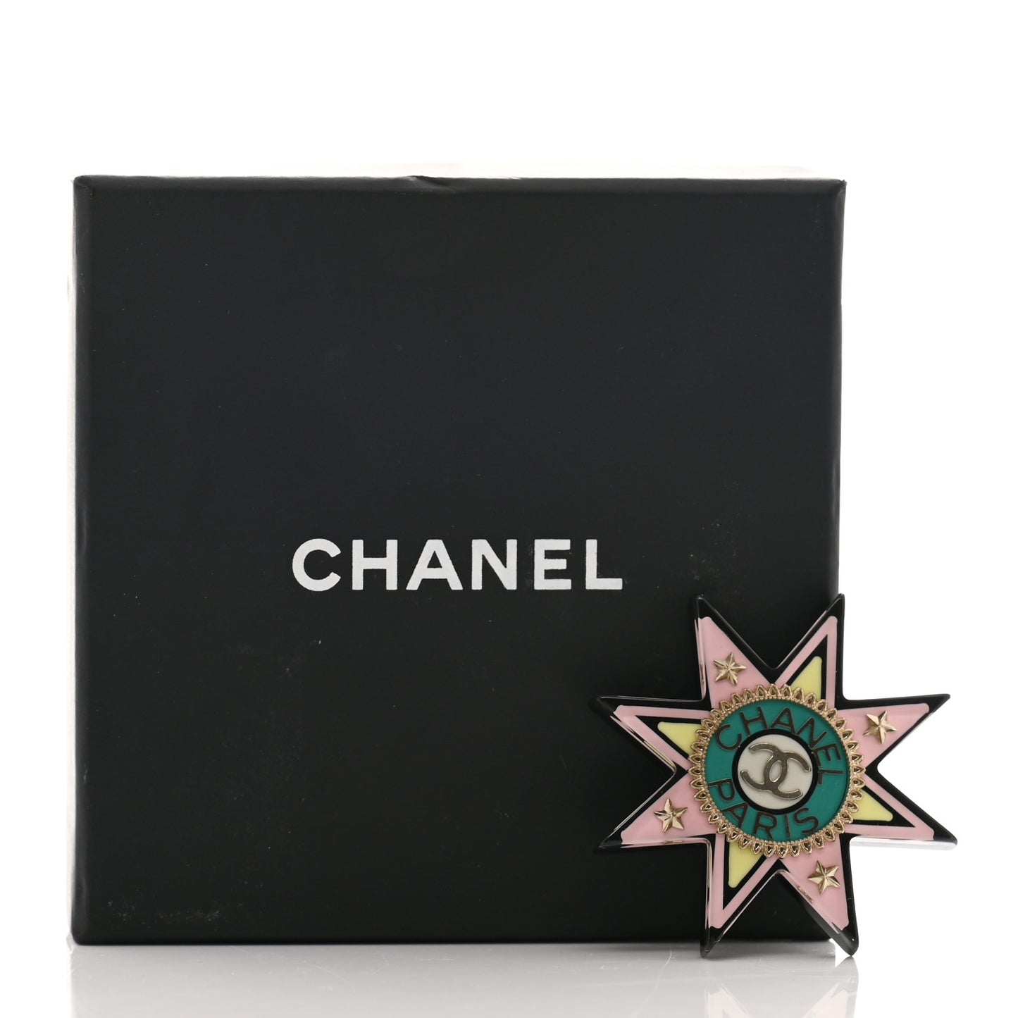 Resin CC Star Brooch Multicolor