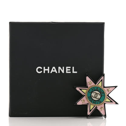 Chanel Resin CC Star Brooch Multicolor 5 of 5