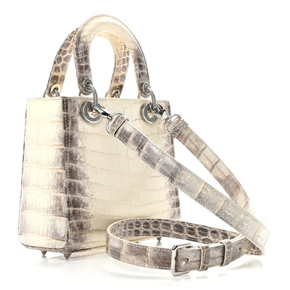 Christian Dior Niloticus Crocodile Himalaya Small Lady Dior White 2 of 10