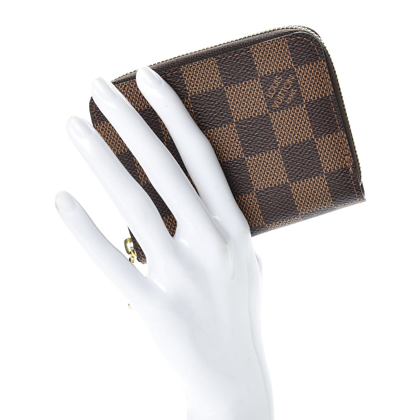 Damier Ebene Zippy Coin Purse Rose Ballerine