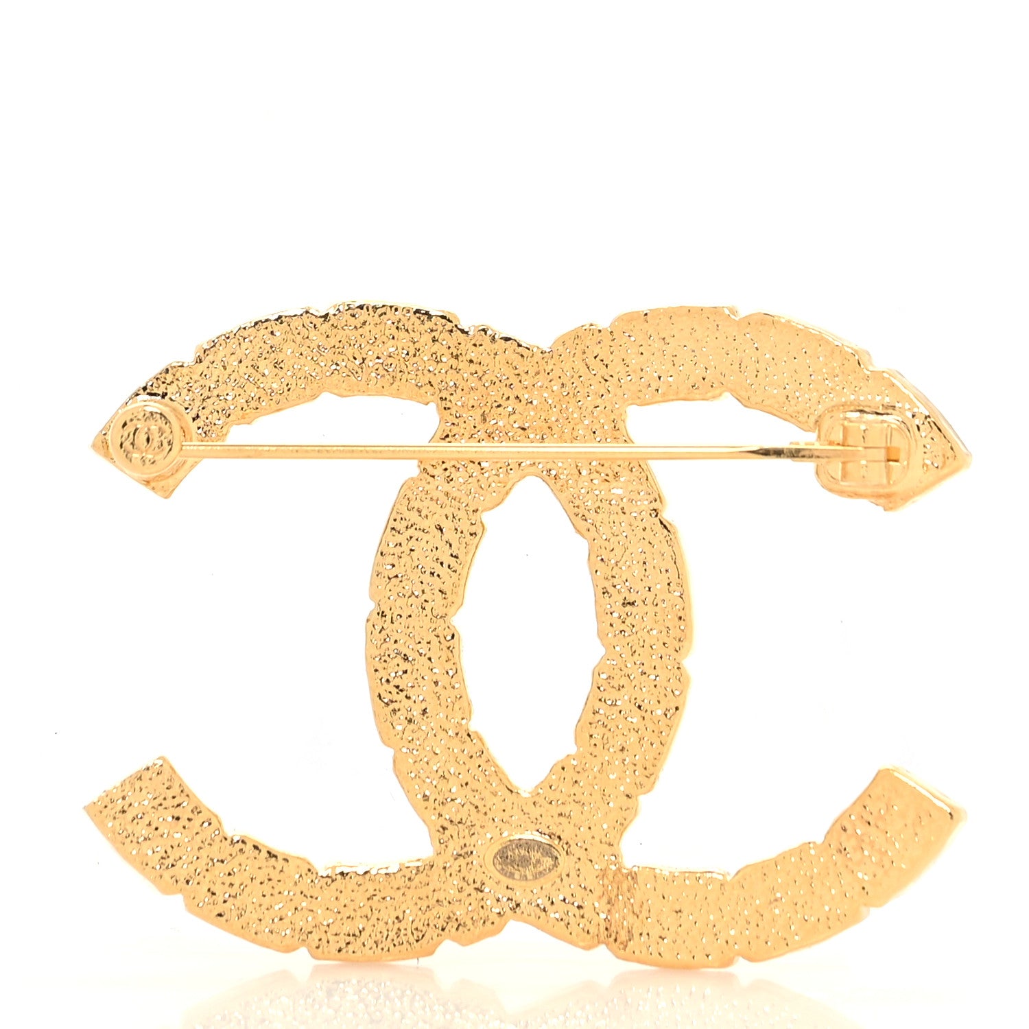 Chanel Metal CC Brooch Gold 3 of 4