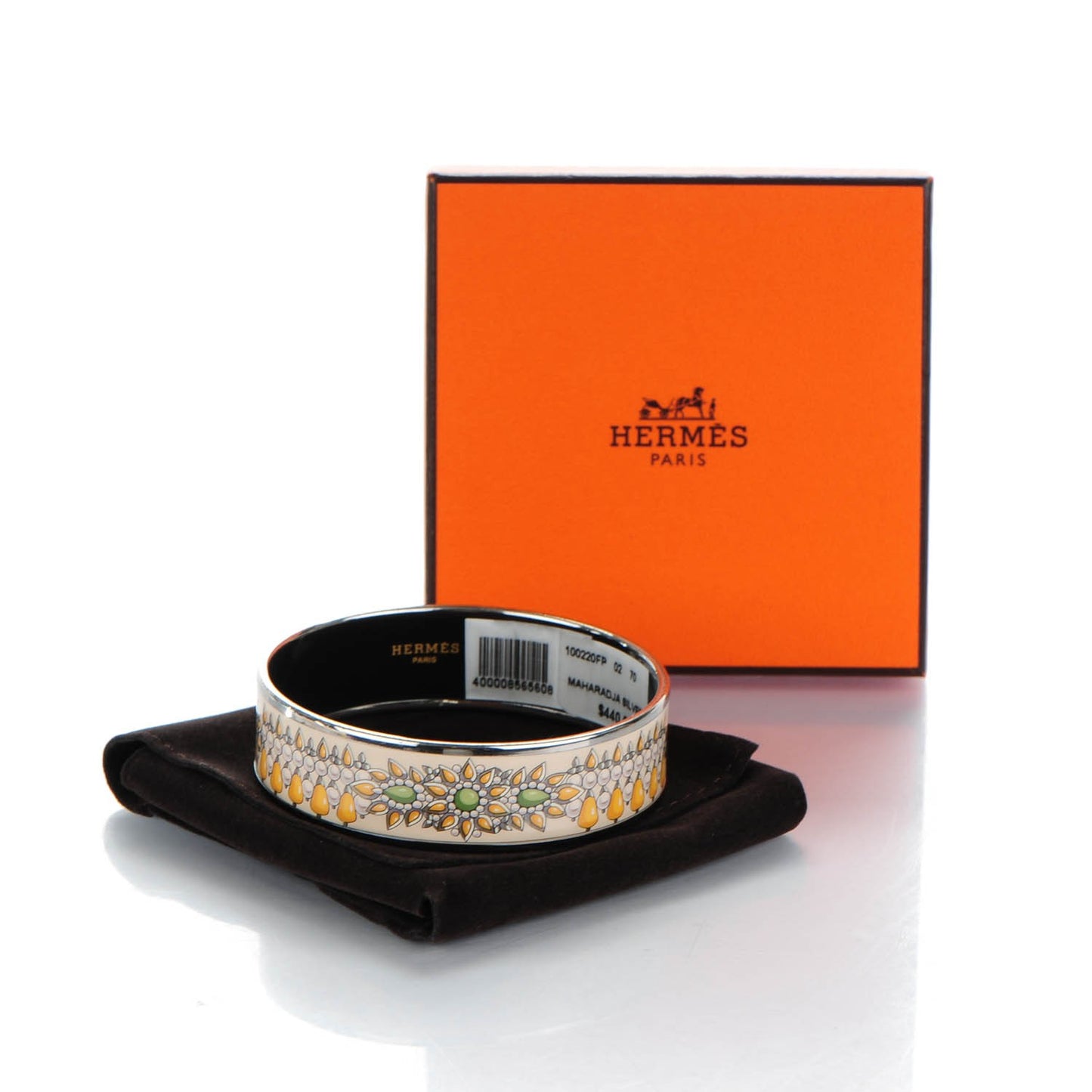 Enamel Printed Wide Parures Des Maharajas Bracelet 70