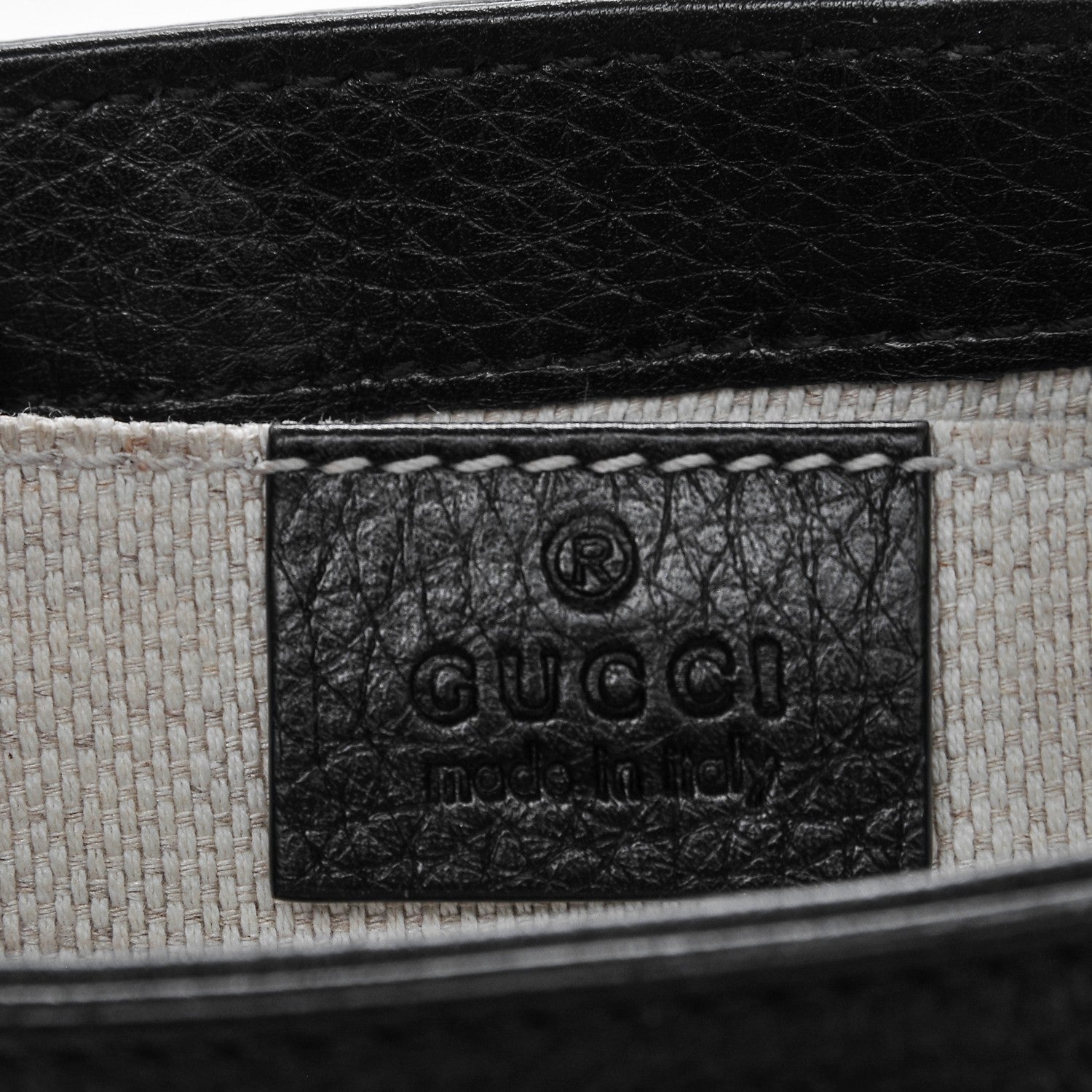 Gucci Pebbled Calfskin Small Soho Flap Crossbody Black 6 of 7