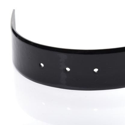 Chanel Patent Calfskin Belt 80 32 Black 8 of 8