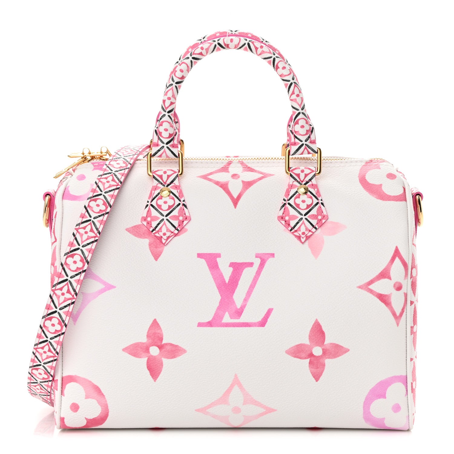 Louis Vuitton Monogram Giant By The Pool 2.0 Speedy Bandouliere 25 Rose 1 of 10