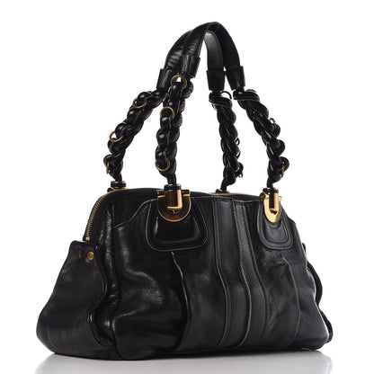 Chloe Lambskin Heloise Satchel Black 3 of 19