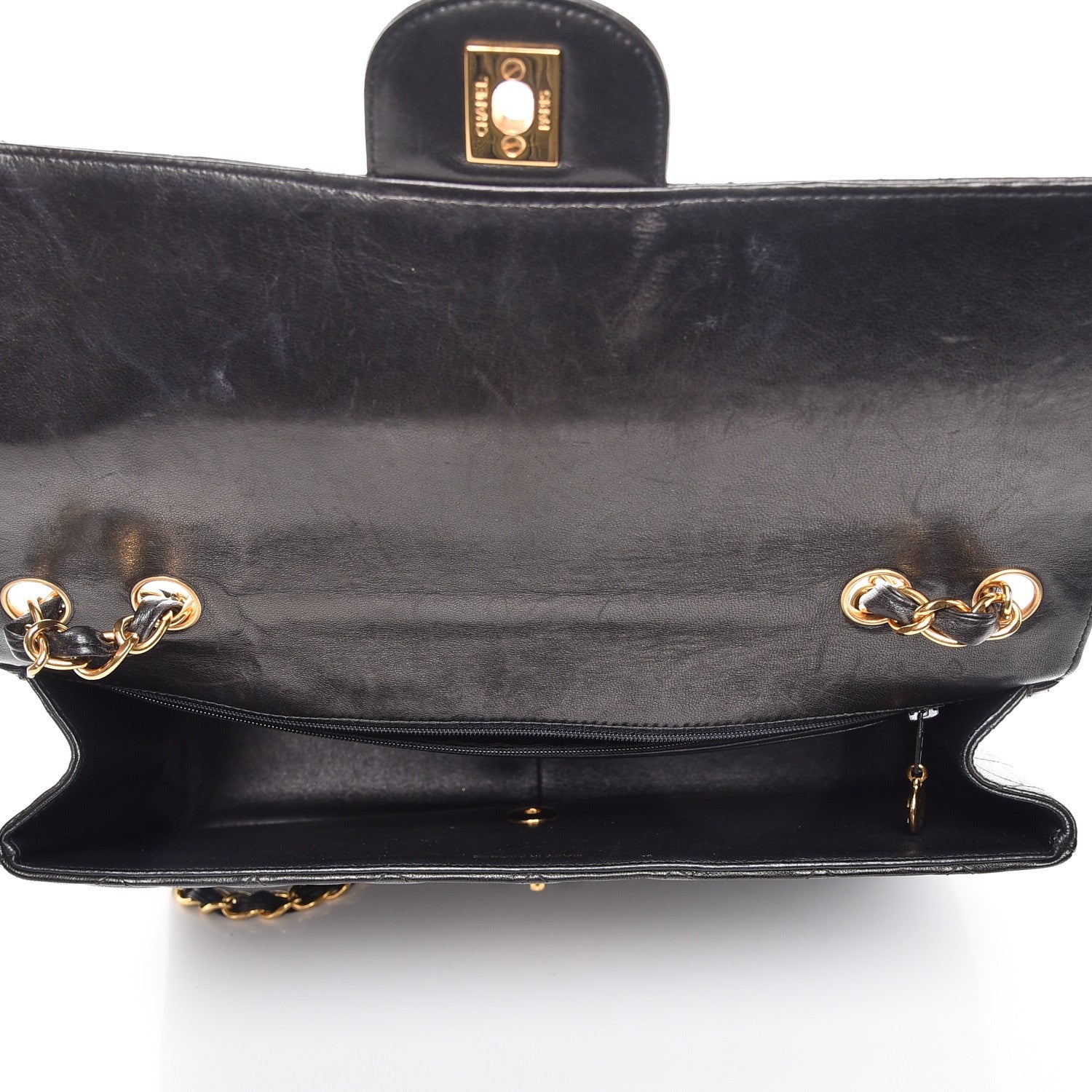Chanel Lambskin Quilted Jumbo Single Flap Black 6 of 9
