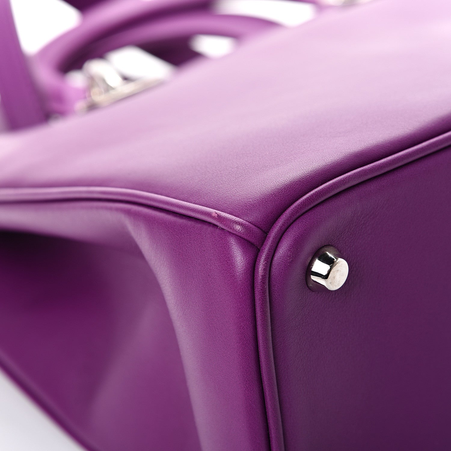 Christian Dior Smooth Calfskin Large Diorissimo Tote Purple 12 of 13