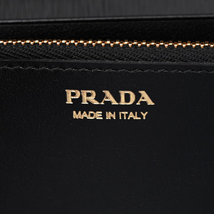 Prada Vitello Move Metal Oro Chain Wallet Black 6 of 10