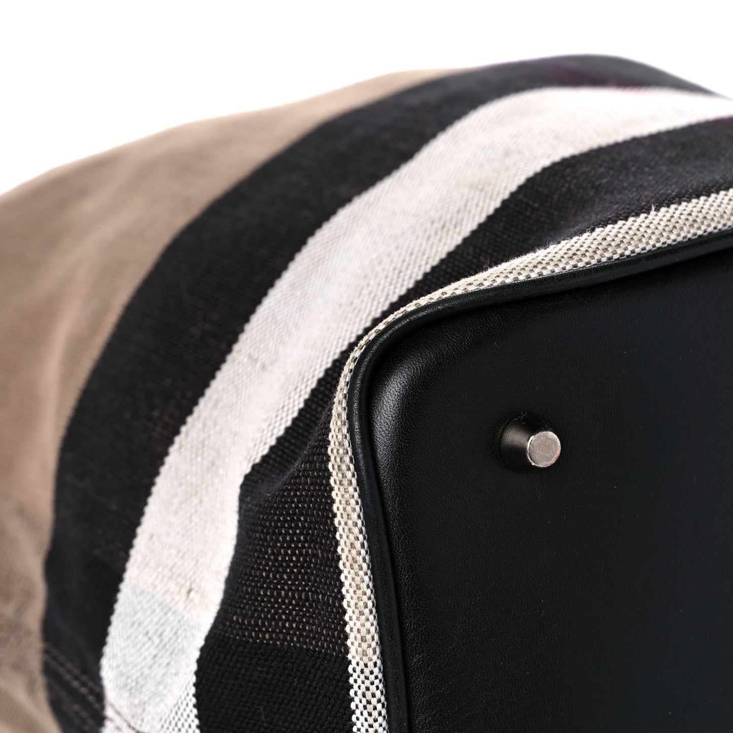 Canvas Mega Check Medium Ashby Hobo Black