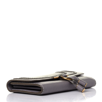 Chloe Calfskin Marcie Continental Flap Wallet Cashmere Grey 4 of 10
