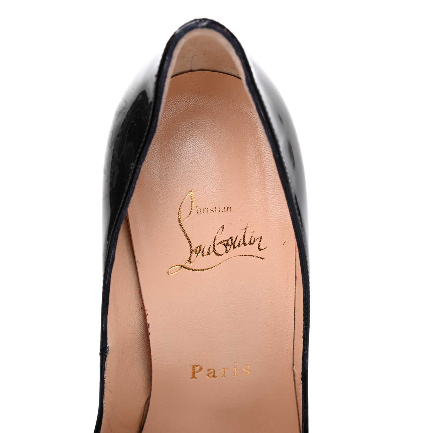 Christian Louboutin Patent Maryl 120 Pumps 36 Black Red 7 of 15