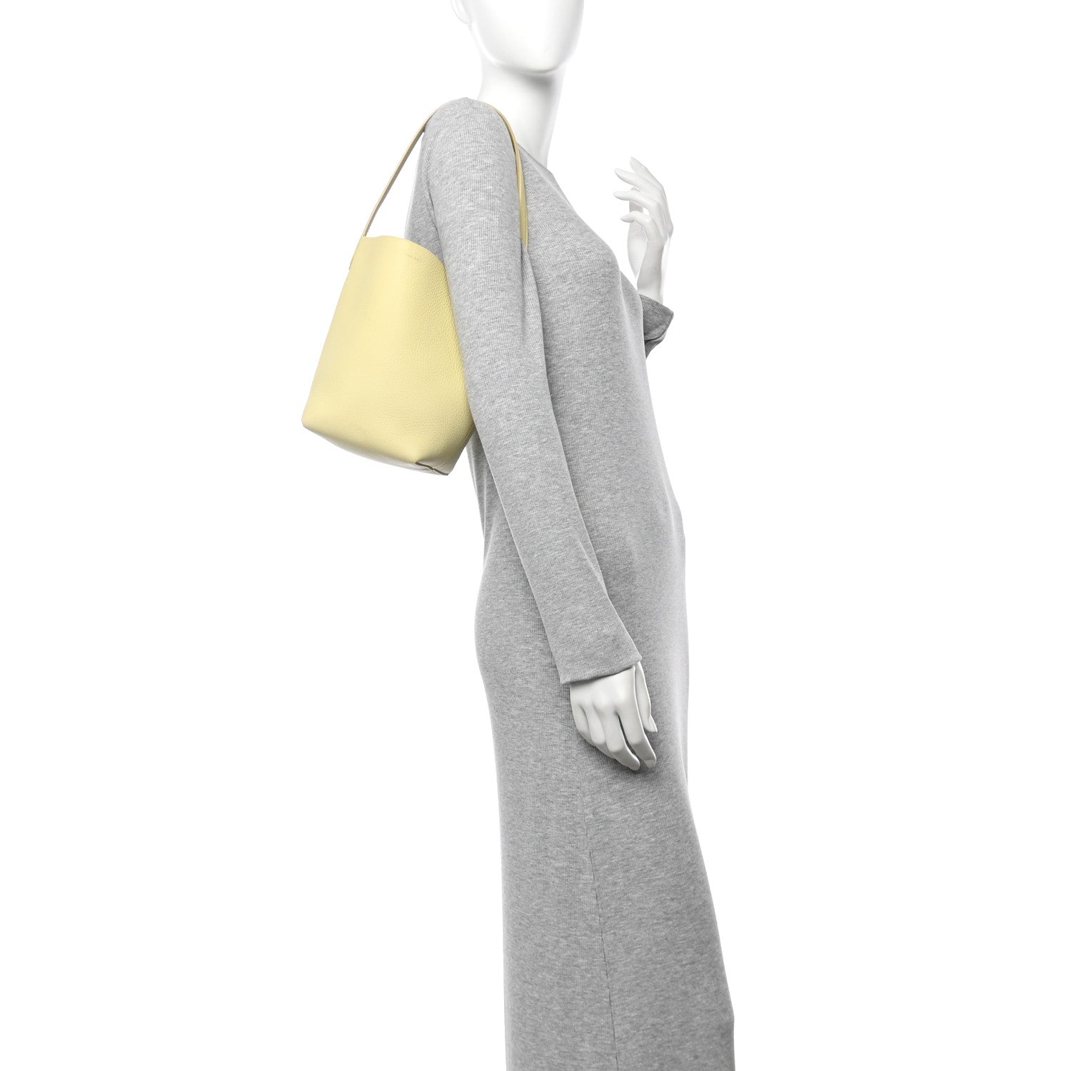 The Row Grained Calfskin Small N/S Park Tote Lemon Sorbet 2 of 10