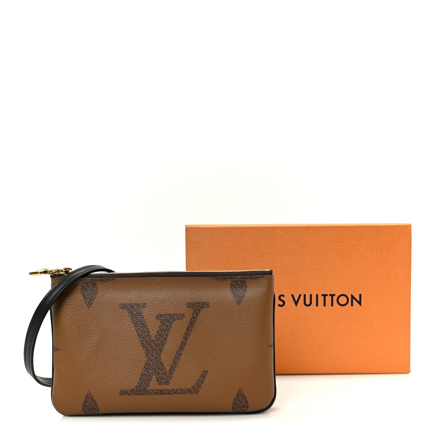 ルイ・ヴィトン Louis Vuitton Reverse Monogram Giant Double Zip Pochette 1868509