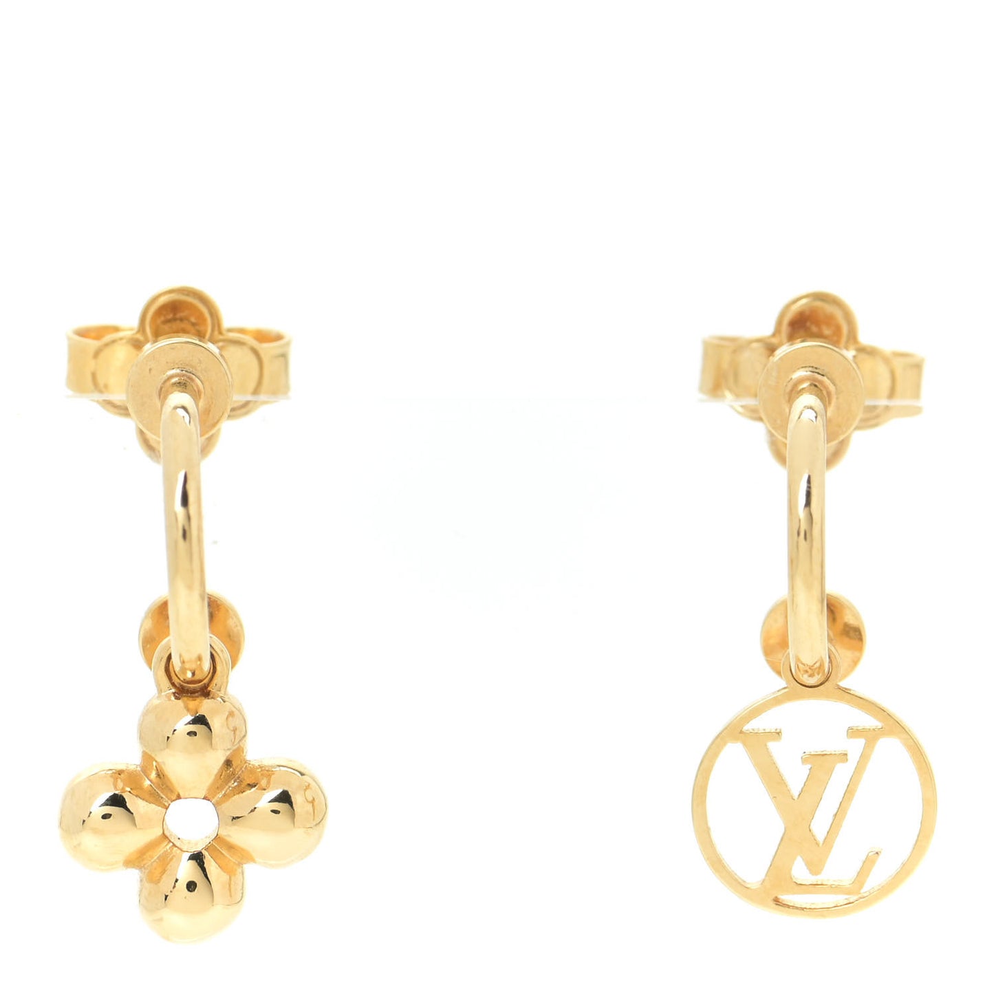 Brass Blooming Earrings Gold