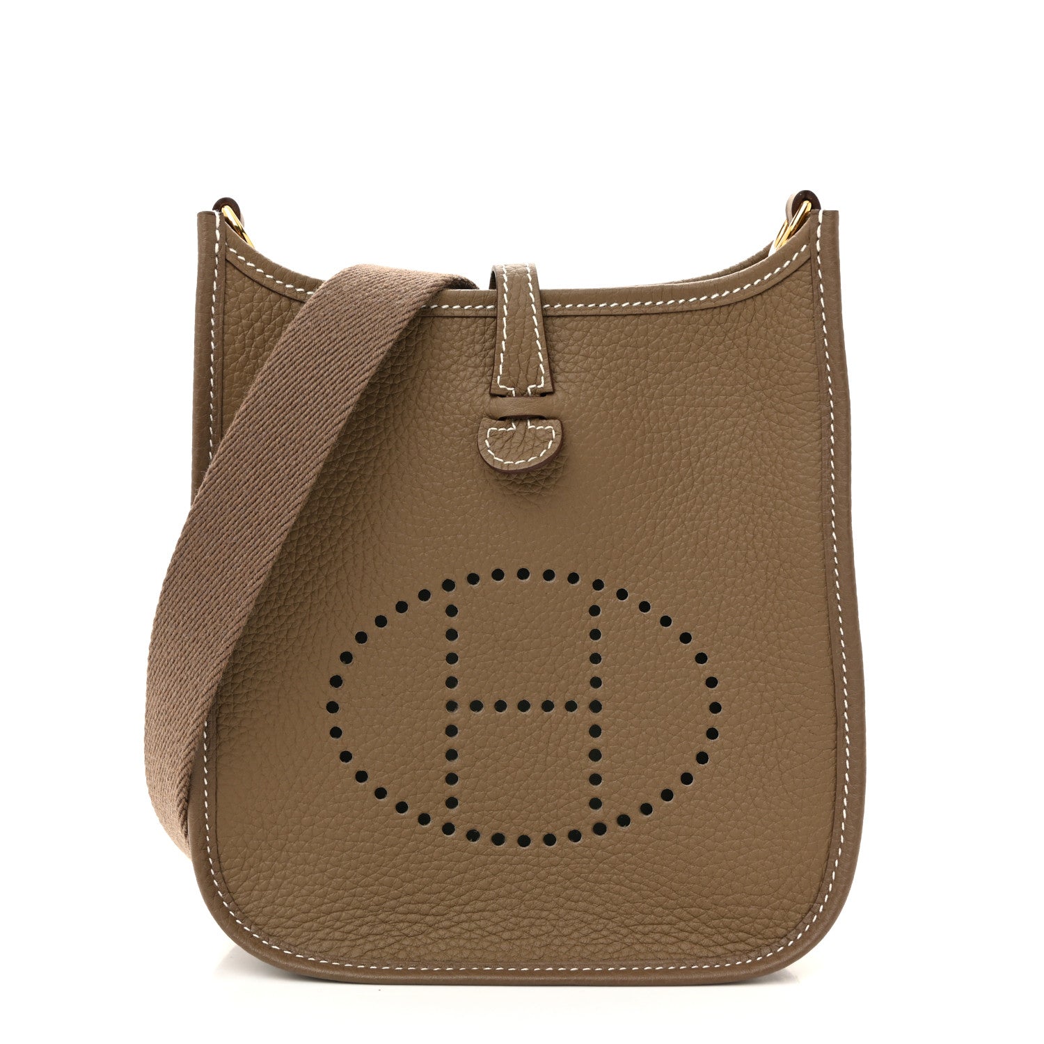 Hermes Taurillon Clemence Evelyne TPM Etoupe 1 of 11