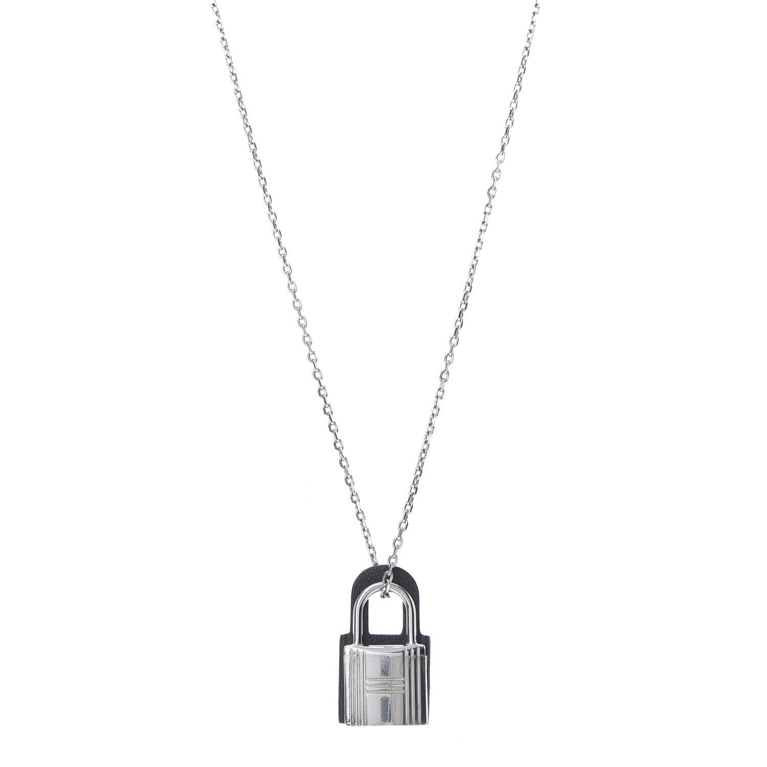 Hermes Swift O'Kelly Pendant Necklace Black 1 of 6