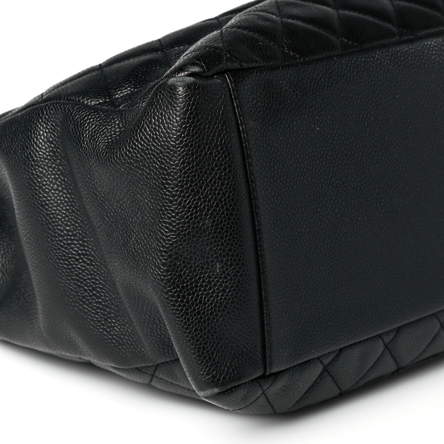 Caviar Quilted Grand Shopping Tote GST Black