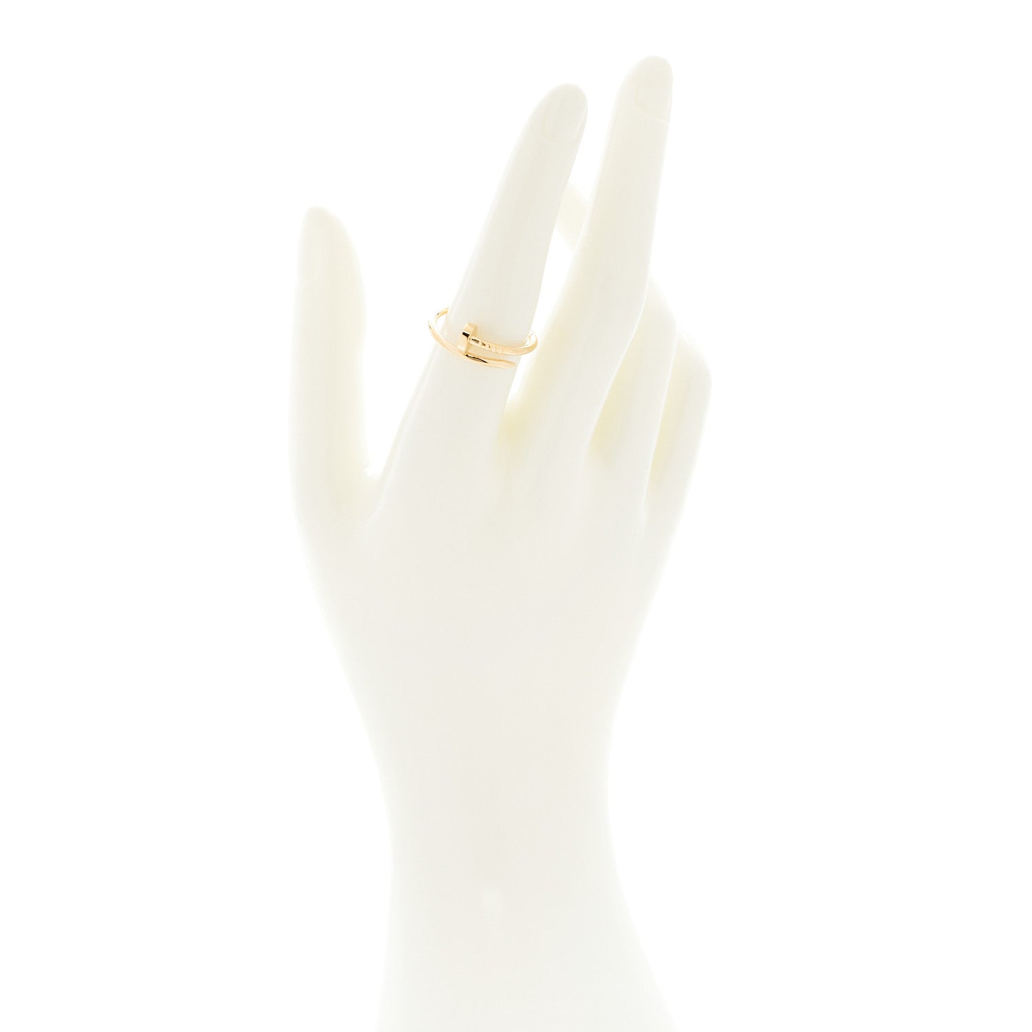 Cartier 18K Yellow Gold Small Juste Un Clou Ring 56 7.5 2 of 5