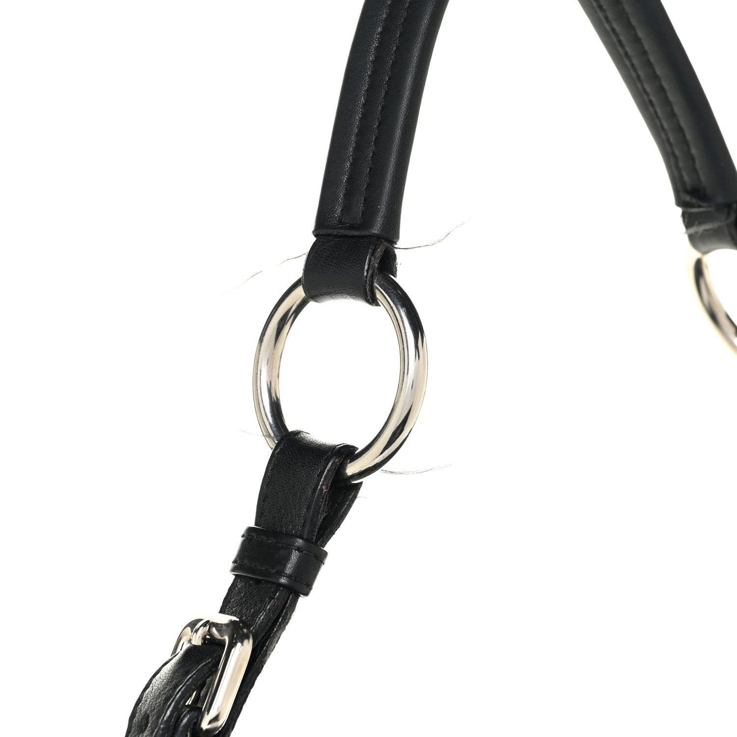 Prada Soft Calf Pleated Two Pocket Hobo Black 13 of 17