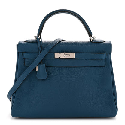 Hermes Togo Kelly Retourne 32 Bleu de Galice 1 of 29