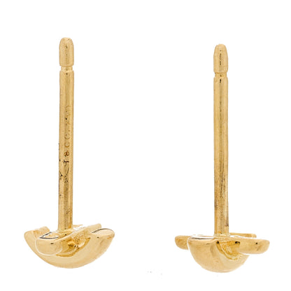 Tiffany 18K Yellow Gold Mini Stitch X Stud Earrings 4 of 5