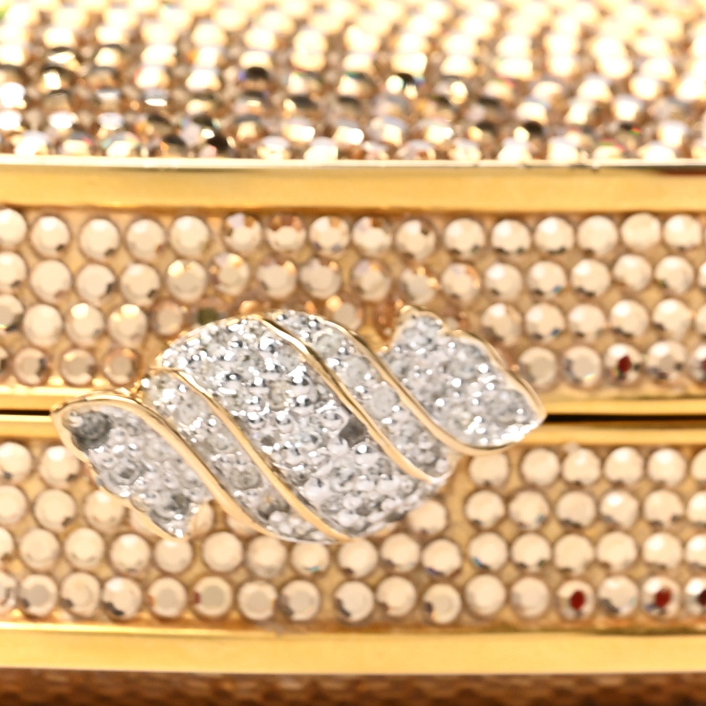 Swarovski Crystal Clutch Gold