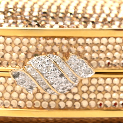 Judith Leiber Swarovski Crystal Clutch Gold 9 of 9