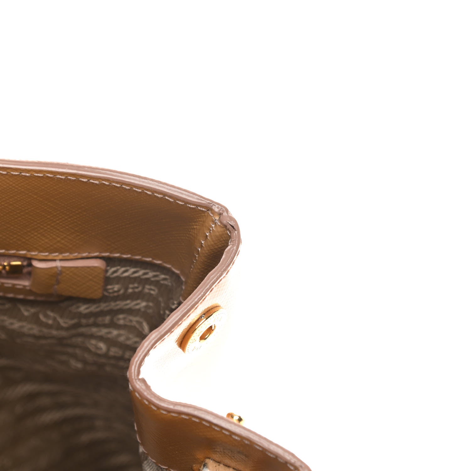 Prada Saffiano Vernice Medium Galleria Double Zip Tote Cammeo 13 of 20