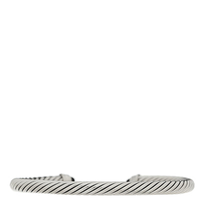 David Yurman Sterling Silver Diamond Black Onyx 5mm Cable Classics Bracelet 2 of 3