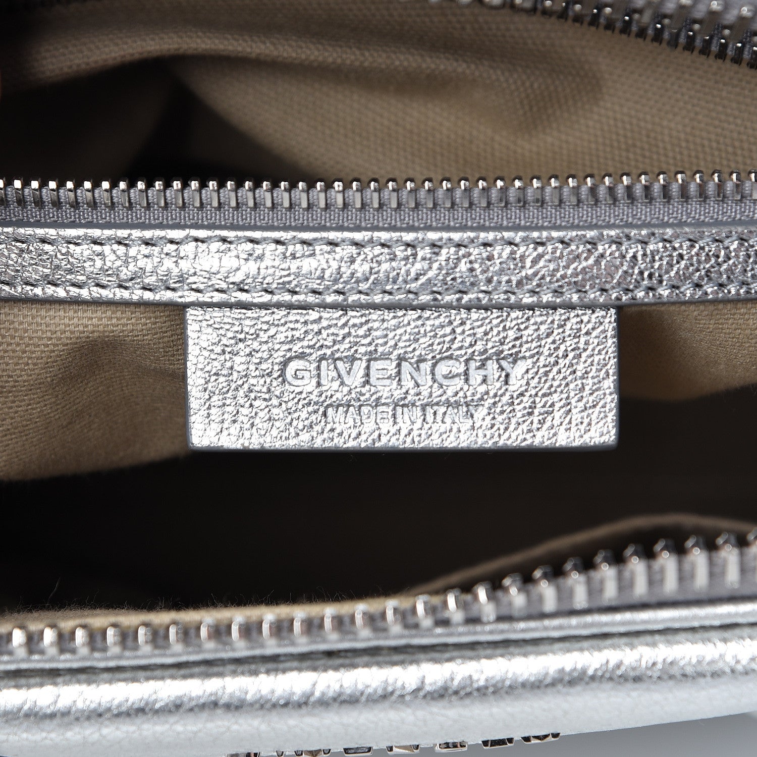 Givenchy Metallic Sugar Goatskin Small Antigona Silver 6 of 15
