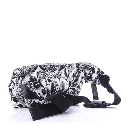 Givenchy Nylon Print Floral Downtown Belt Bag Black White 3 of 9