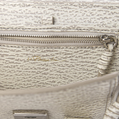 3.1 Phillip Lim 3.1 Shark Embossed Textured Calfskin Mini Pashli Satchel Ivory Dove 6 of 10
