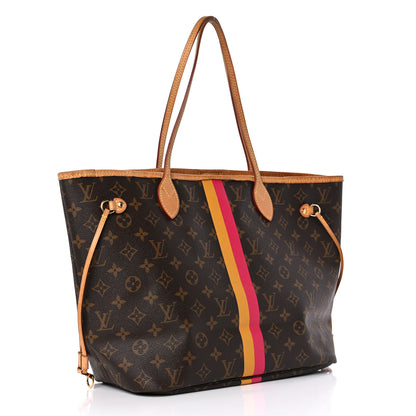 Louis Vuitton Monogram My LV Heritage Neverfull MM Fuchsia Yellow 3 of 20