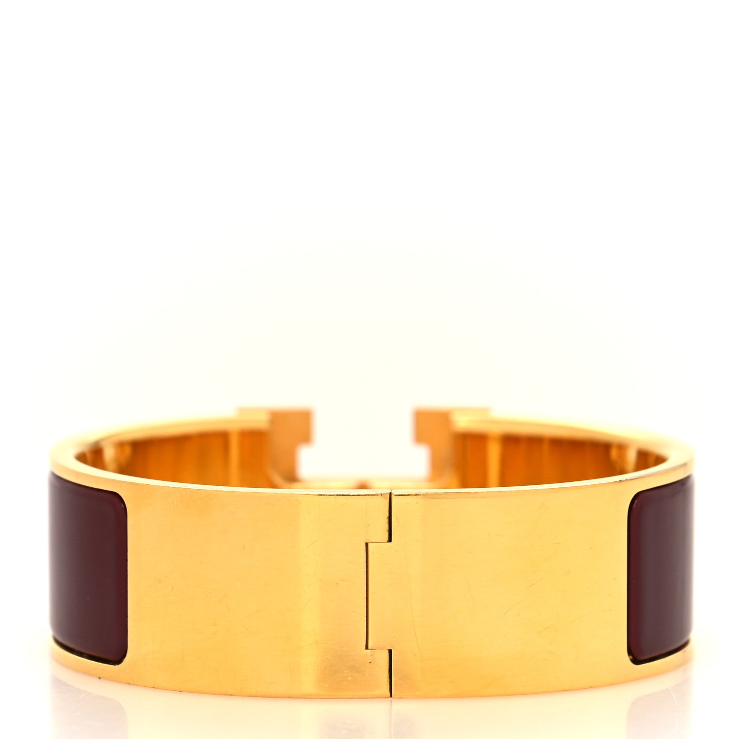 Hermes Enamel Wide Clic Clac H Bracelet PM Baroque 3 of 5