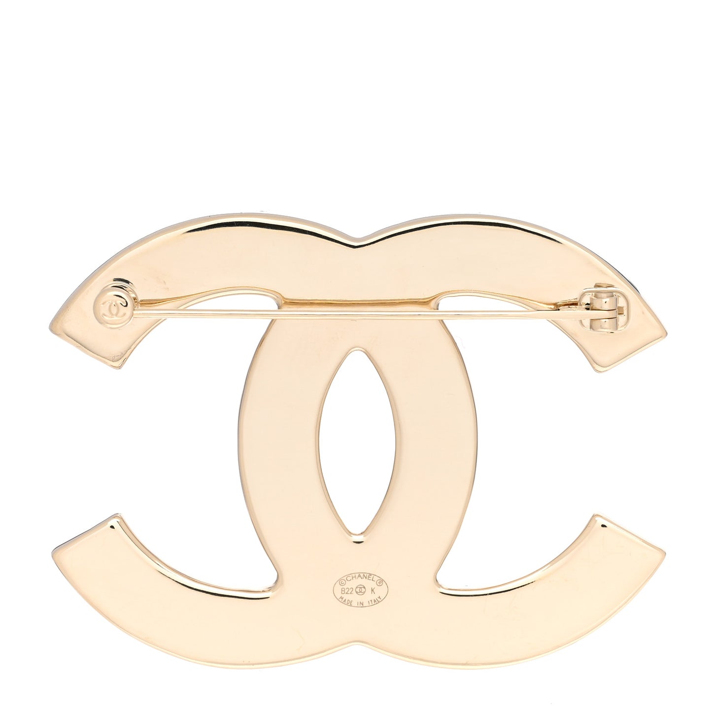 Tweed CC Brooch Silver Multicolor