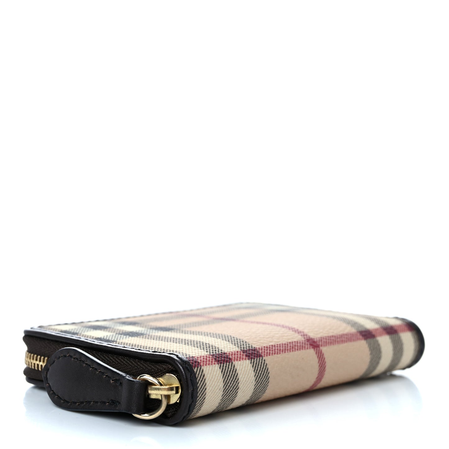 Nova Check Zippy Compact Wallet Black