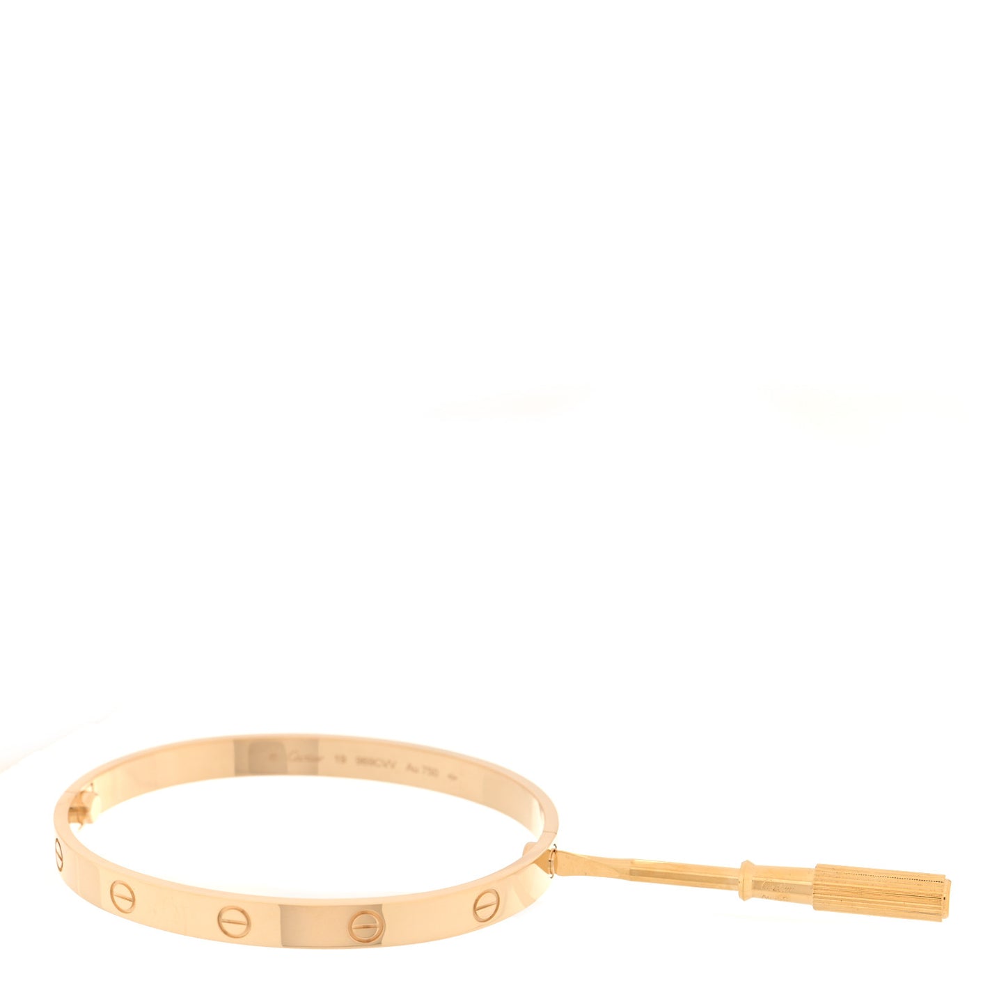 18K Yellow Gold LOVE Bracelet 19