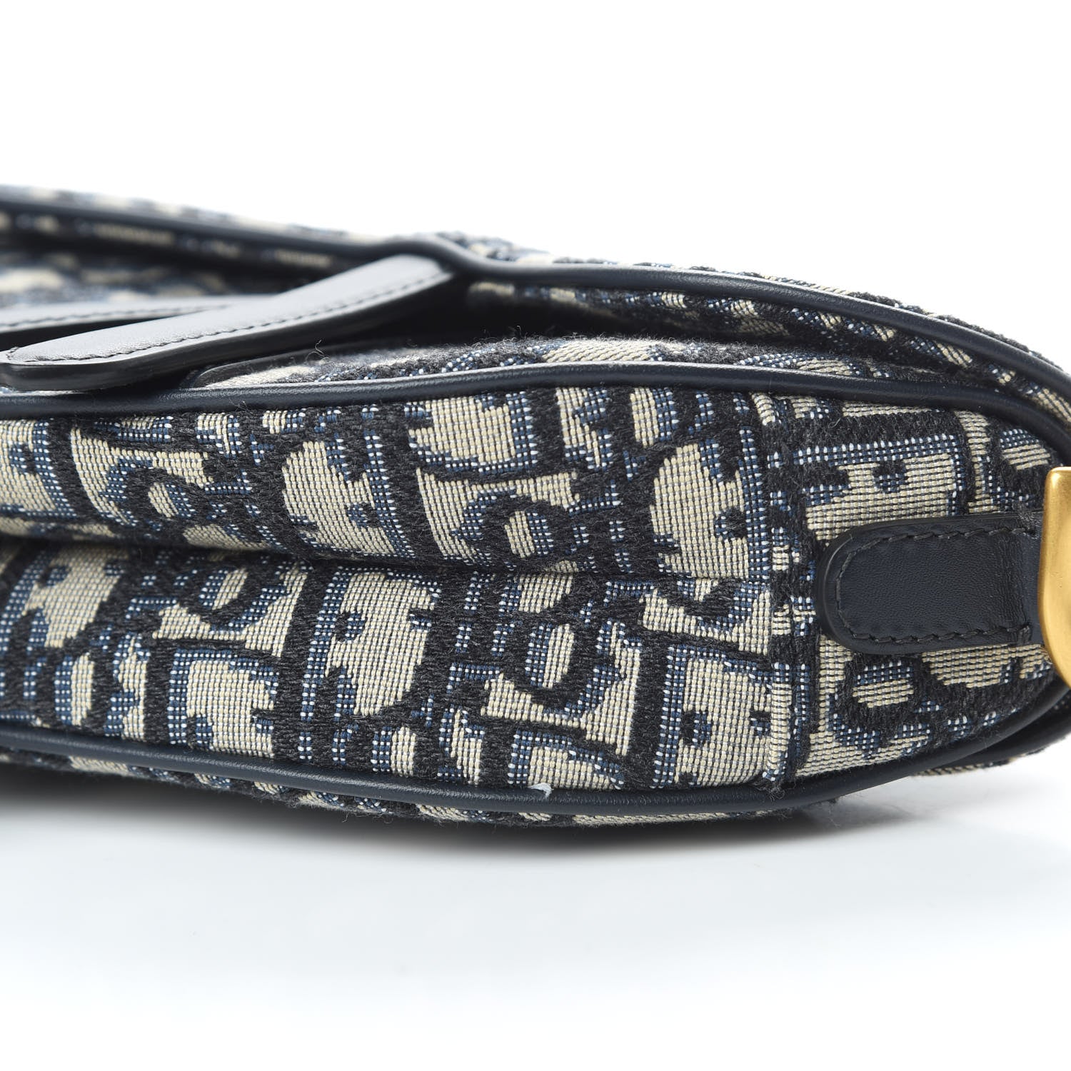 Christian Dior Oblique Mini Saddle Bag Blue 11 of 12