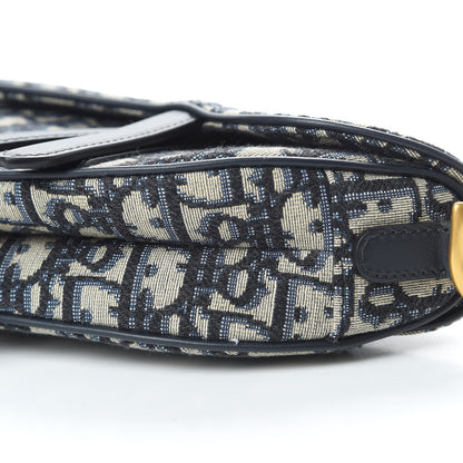 Christian Dior Oblique Mini Saddle Bag Blue 11 of 12
