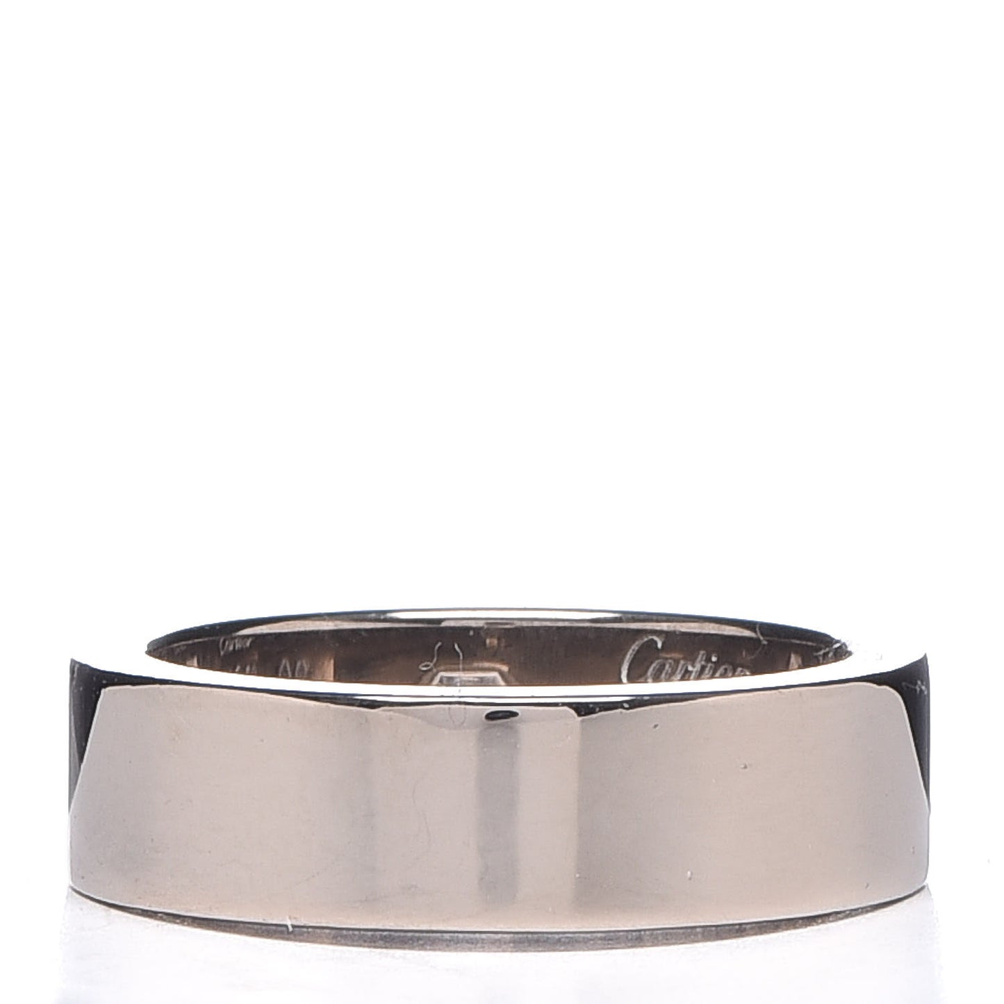 18K White Gold Diamond 5.5mm Christmas LOVE Ring 50 5.25