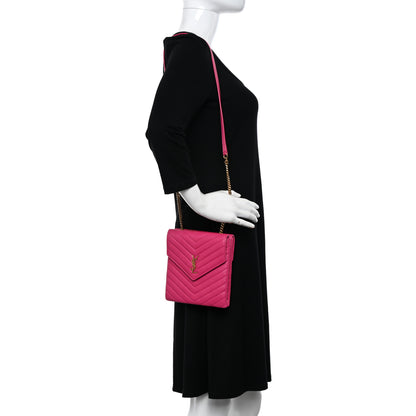 Saint Laurent Lambskin Quilted Double Flap Bag Pink 2 of 12