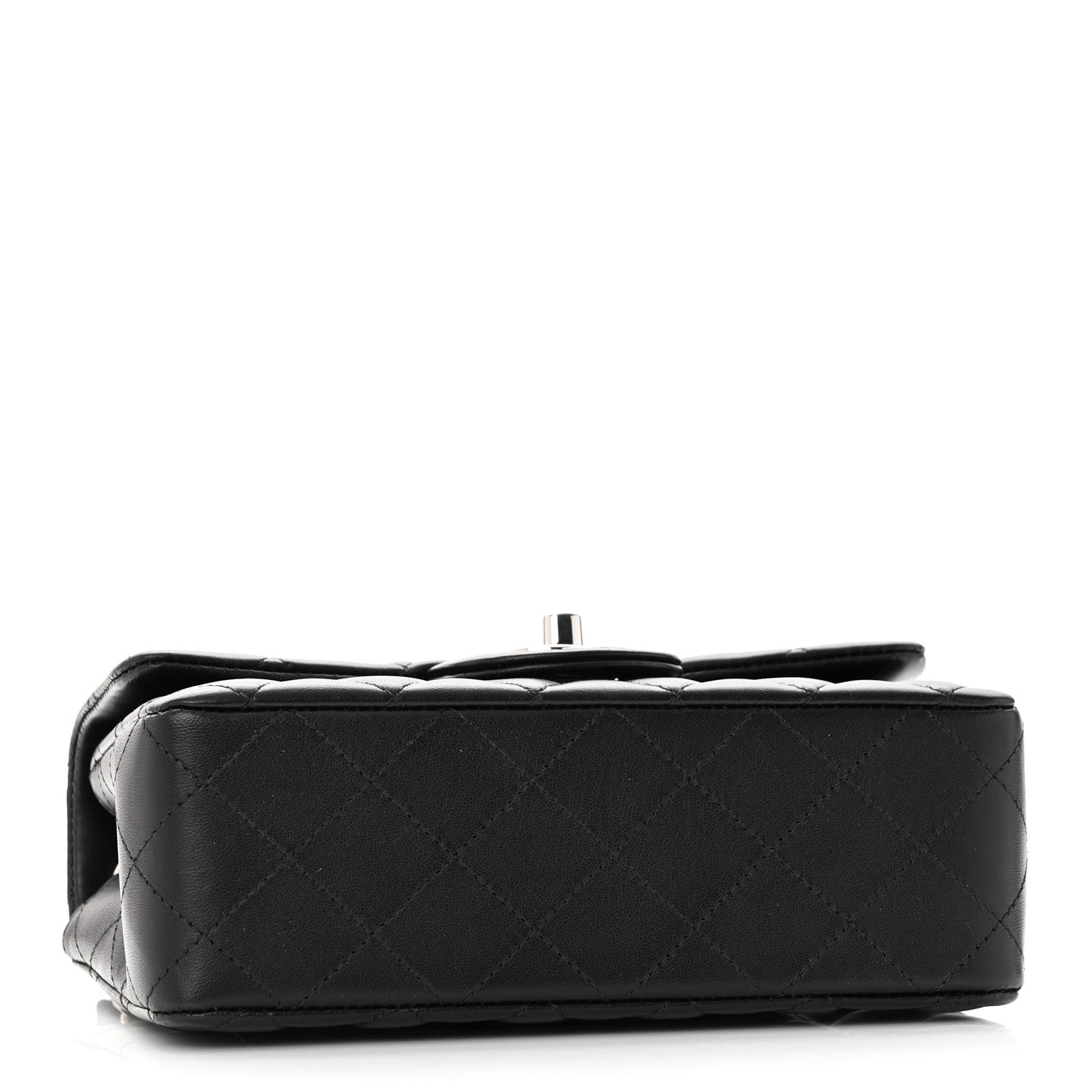 Chanel Lambskin Quilted Mini Rectangular Flap Black 4 of 12